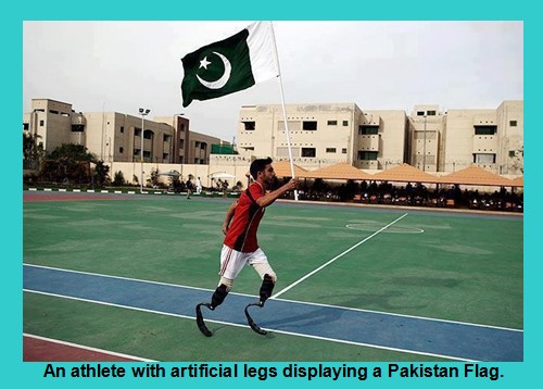 Pakistani-Flag-Lovers-An-athlete-with-artificial-legs-displaying-a-Pakistani-Flag